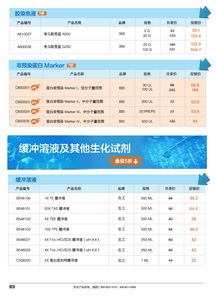 分子生物學甄選產品促銷專輯 生工生物生命科學產品與技術服務